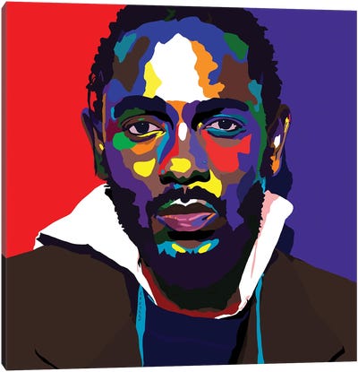 K Dot Canvas Art Print - Kendrick Lamar
