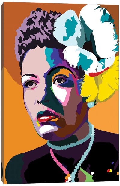 Lady Day Canvas Art Print - Billie Holiday