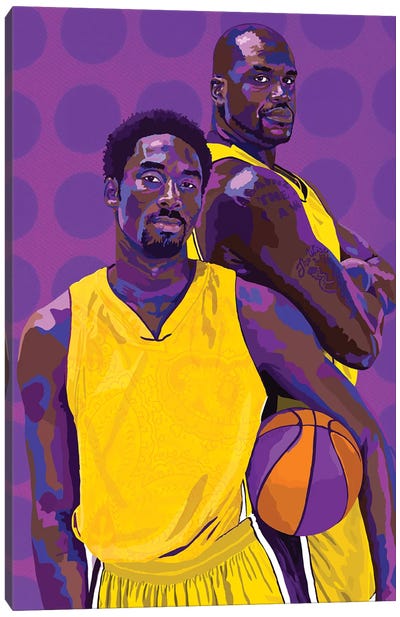 The Dynamic Duo Canvas Art Print - Basketball Art
