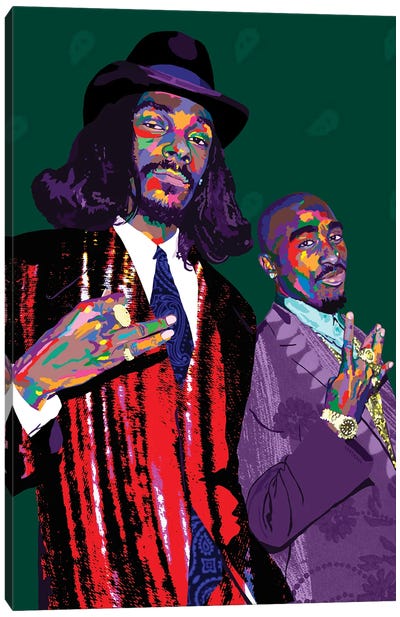 Amerikaz Most Wanted Canvas Art Print - Tupac Shakur