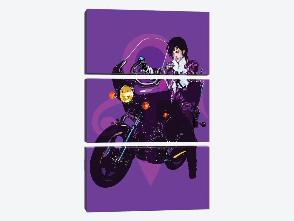 Purple Reign by Vakseen 3-piece Canvas Print