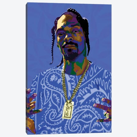 Snoop Canvas Print #VKS77} by Vakseen Canvas Art Print