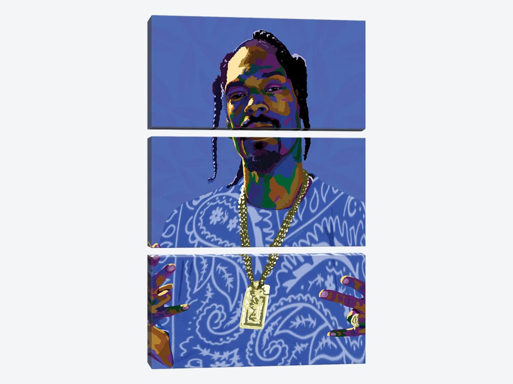 Snoop by Vakseen 3-piece Canvas Print