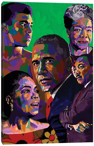 Queens And Kings Canvas Art Print - Barack Obama