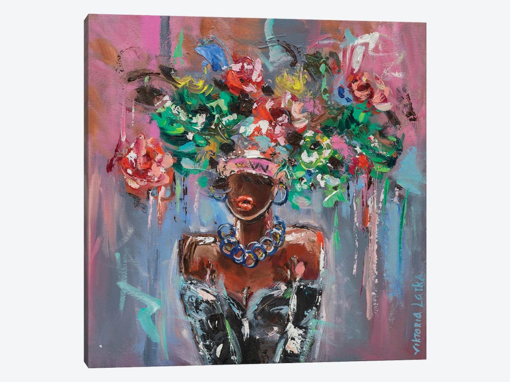 Blooming Paradise Of Her Soul by Viktoria Latka 1-piece Canvas Art Print