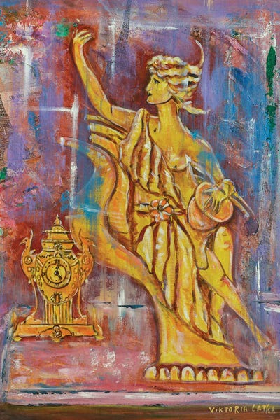 Allegory Of Non-Existent Time by Viktoria Latka framed canvas print