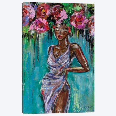 Blossoming Womanhood Canvas Print #VKT129} by Viktoria Latka Art Print