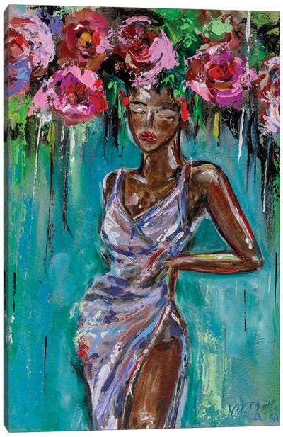 Blossoming Womanhood Canvas Art Print - Viktoria Latka