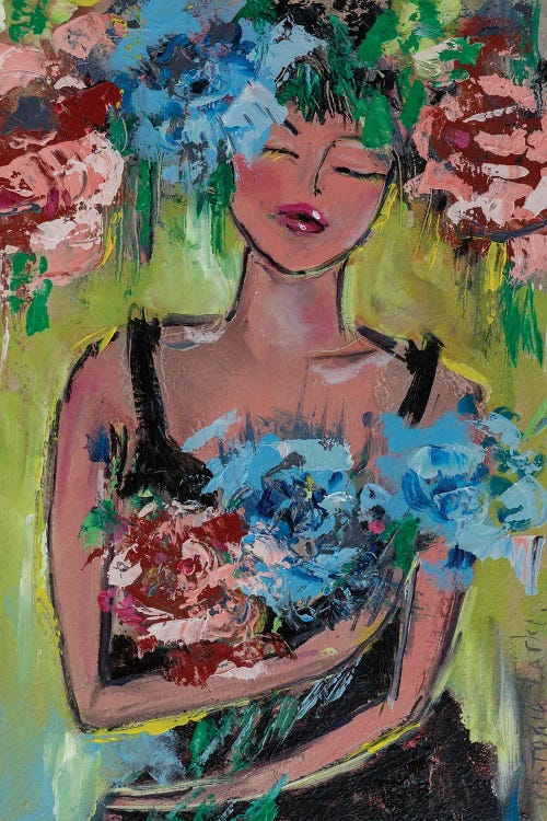 A Feast Of The Flowering Woman by Viktoria Latka wall art