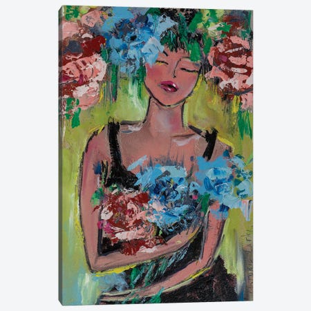 A Feast Of The Flowering Woman Canvas Print #VKT131} by Viktoria Latka Canvas Wall Art