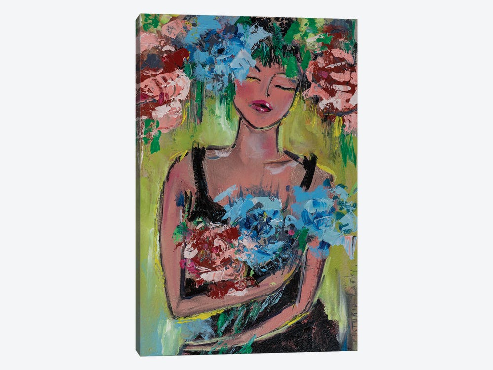 A Feast Of The Flowering Woman by Viktoria Latka 1-piece Canvas Print