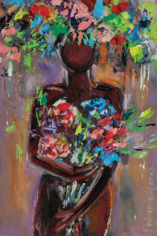 Nude With Flowers