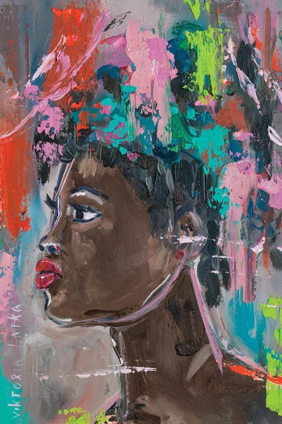 African Woman At Sunset