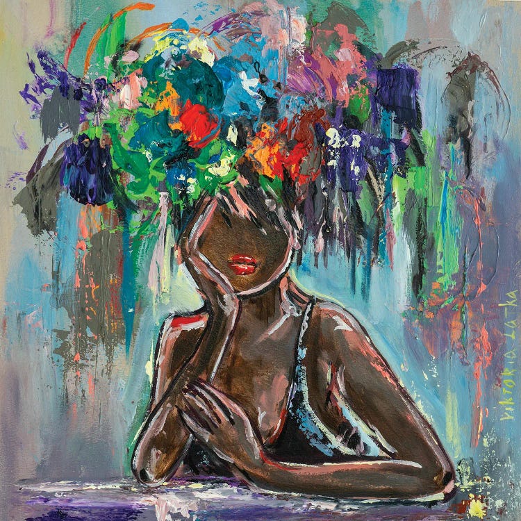 Black Flower Woman