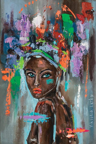 She's Hunting Season by Viktoria Latka framed canvas print