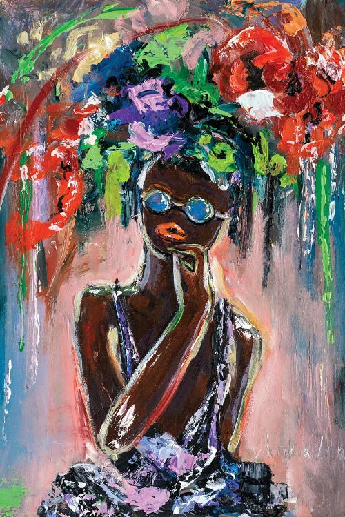 Abstract Woman With Glasses