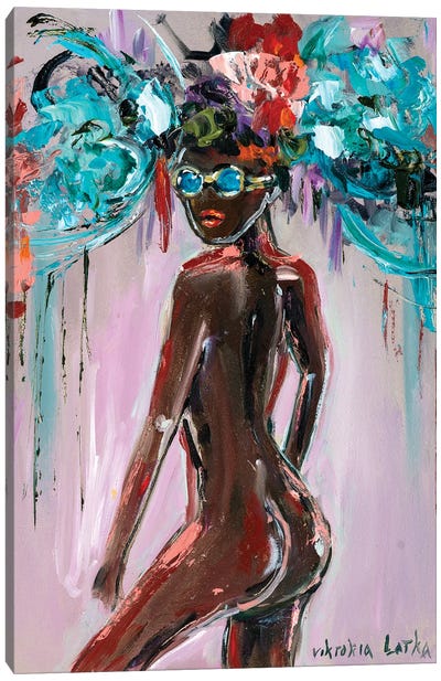 Flower Nudity Canvas Art Print - Viktoria Latka