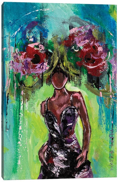 Fragrant Peonies Bloom Canvas Art Print - Viktoria Latka
