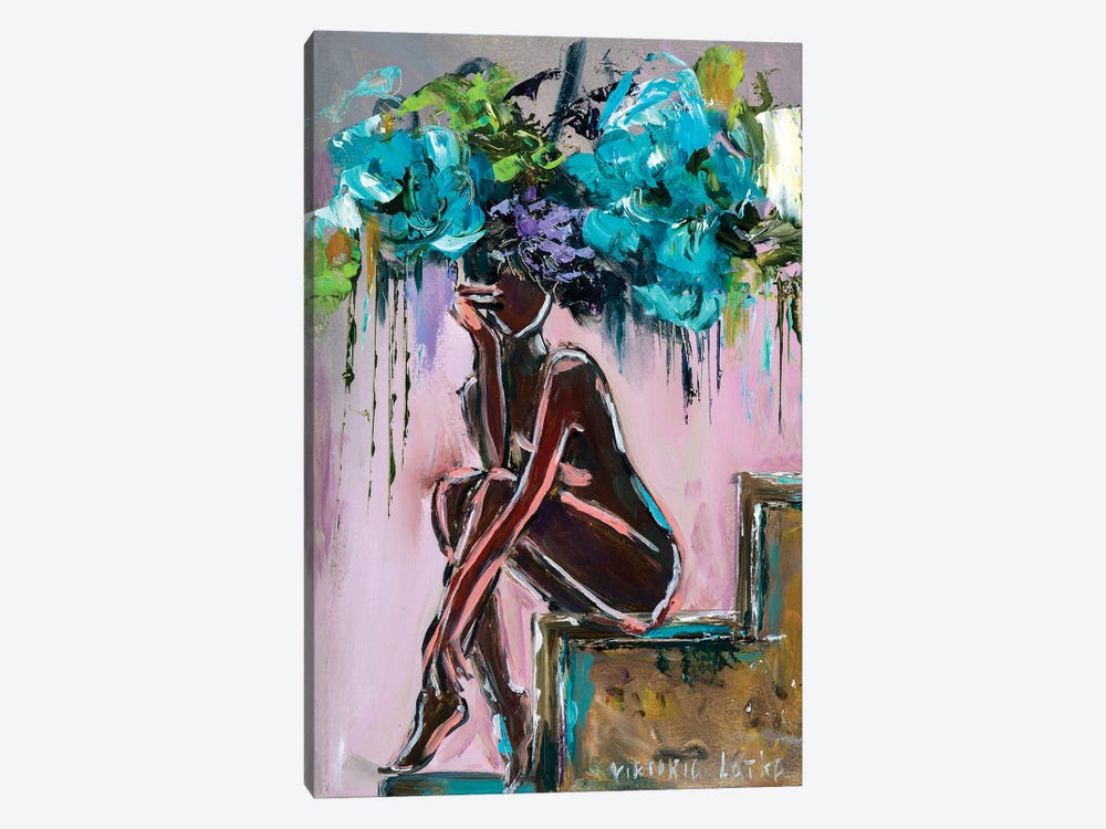 Naked On The Stairs by Viktoria Latka 1-piece Canvas Art