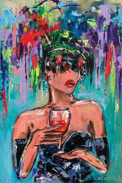 Euphoria In Blue by Viktoria Latka multi panel art