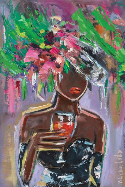 Wine Abstraction by Viktoria Latka framed canvas print