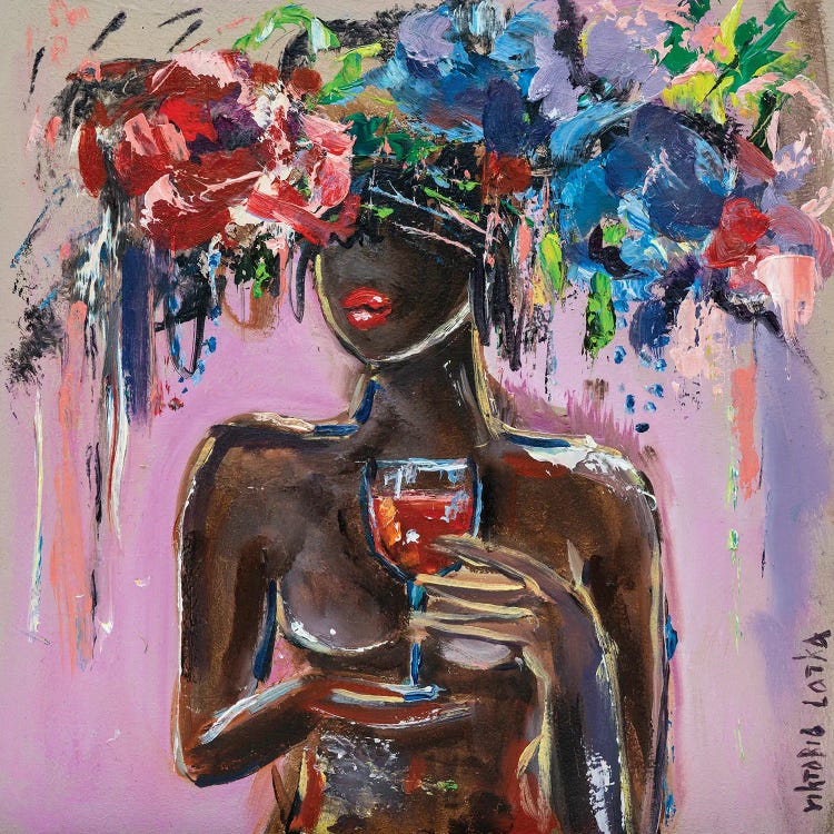 Nude With Red Wine