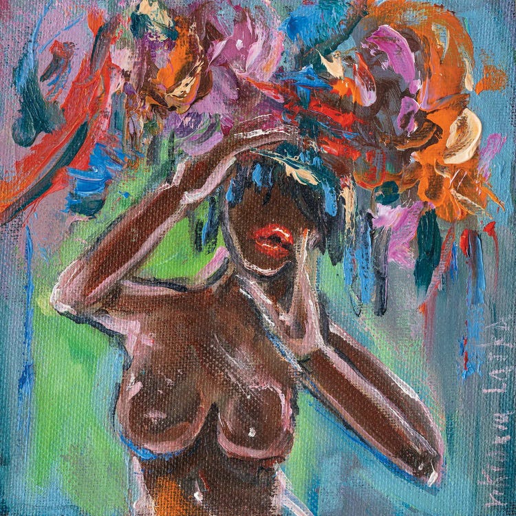 Floral Nude by Viktoria Latka wall art