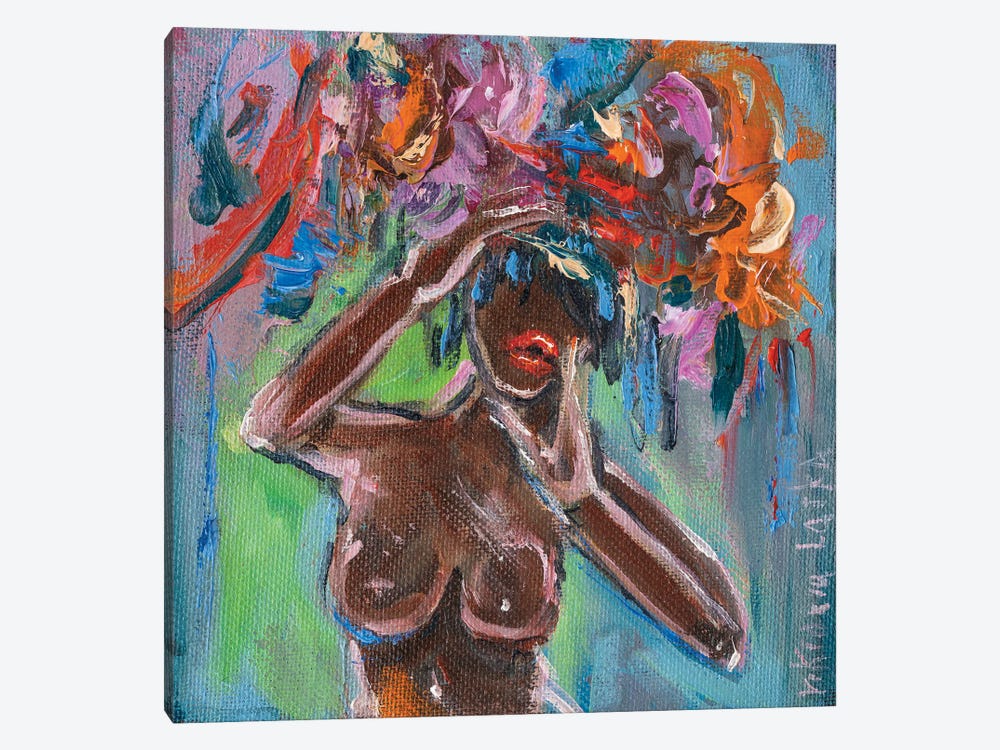 Floral Nude by Viktoria Latka 1-piece Canvas Art