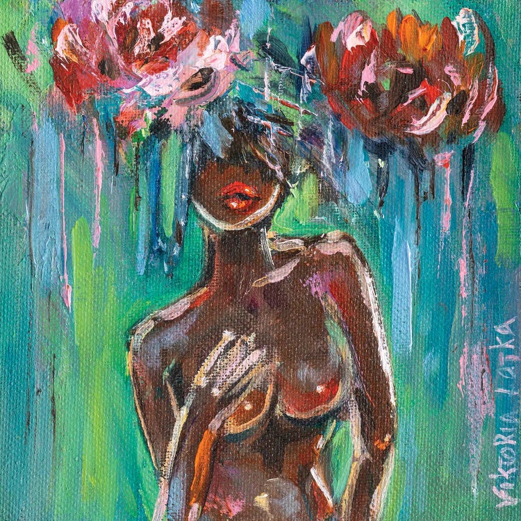 Floral Nude II by Viktoria Latka wall art