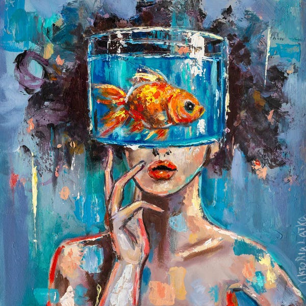 Goldfish: Fish Watcher by Viktoria Latka