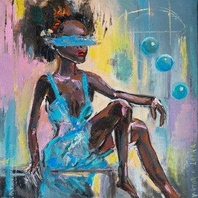 Intertwining Realities by Viktoria Latka framed canvas print