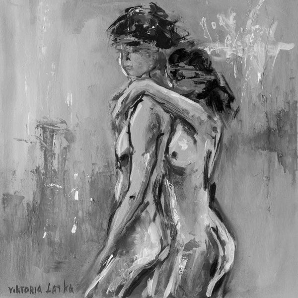Abstract: Sensual Couple I by Viktoria Latka