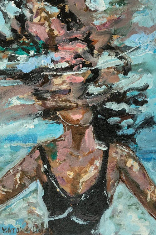 Black Swimsuit by Viktoria Latka wall art