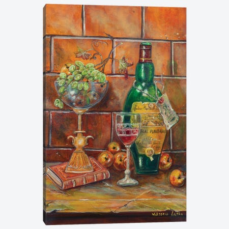 Should We Have A Drink In The Evening Canvas Print #VKT32} by Viktoria Latka Canvas Print
