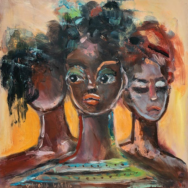 Three Faces Expressions And Emotions