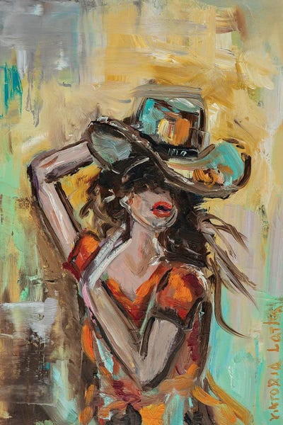 Celery - Canvas Prints: Cowboy Hat I by Viktoria Latka