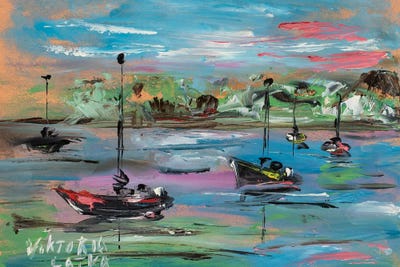 Hawaiian Paradise In Green by Viktoria Latka canvas print