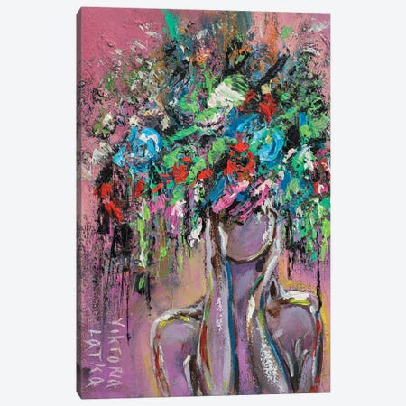 Diana's Purple Mist Canvas Print #VKT40} by Viktoria Latka Canvas Art