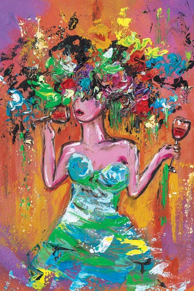 Blue Kitten In Miami by Viktoria Latka canvas print