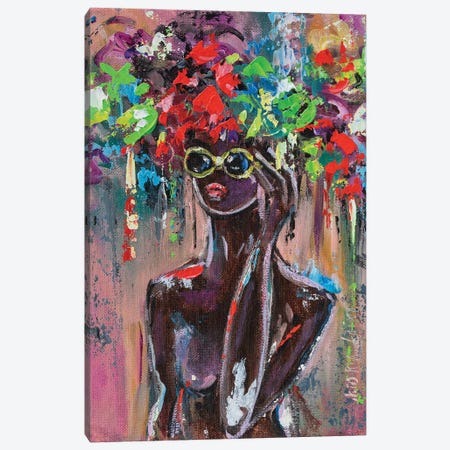 Nude In Sunglasses Canvas Print #VKT69} by Viktoria Latka Canvas Art