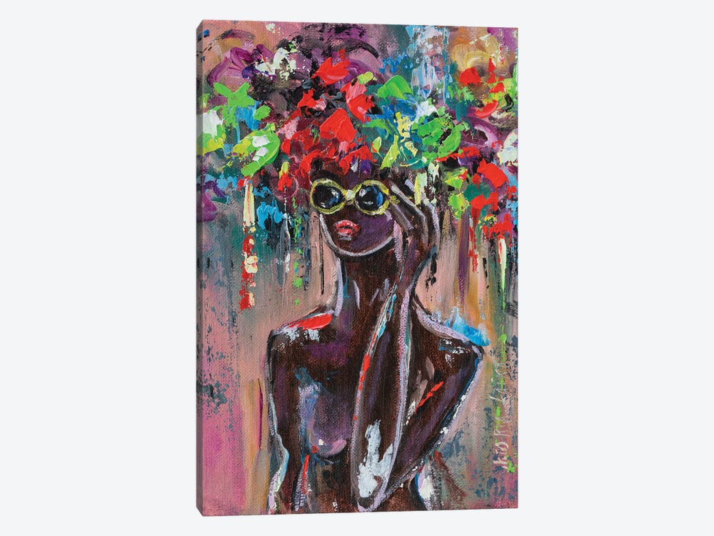 Nude In Sunglasses by Viktoria Latka 1-piece Art Print