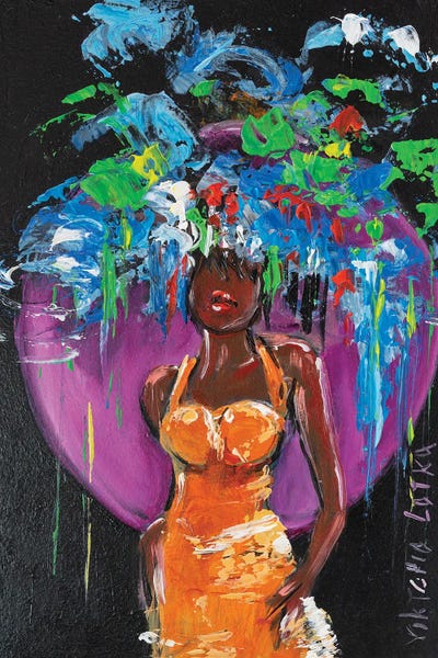 Power Of The Purple Planet by Viktoria Latka multi panel art