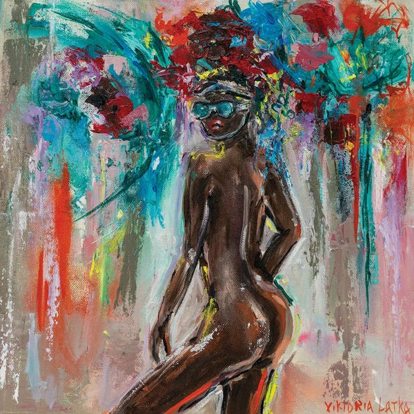 Eyewear: Relaxed Nude Woman In To Green by Viktoria Latka