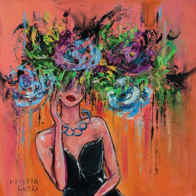 Mystery In Expectation by Viktoria Latka framed canvas print