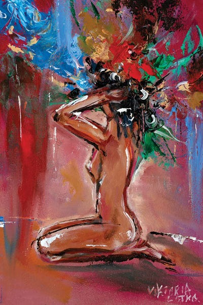 Savannah Woman In Red