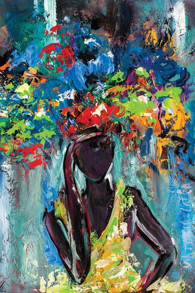 Blue Mysterious by Viktoria Latka multi panel art