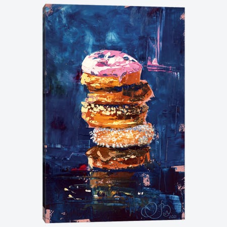 Delicious Donuts Canvas Print #VLC16} by Valeria Luchistaya Canvas Artwork
