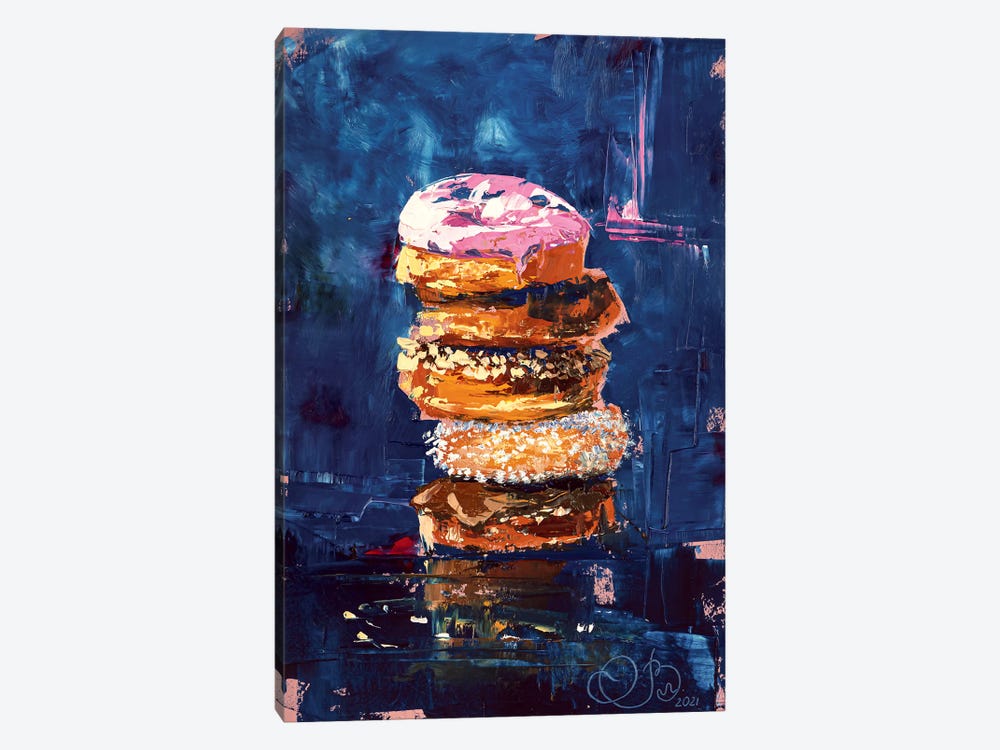 Delicious Donuts by Valeria Luchistaya 1-piece Art Print