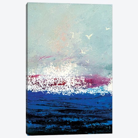 The Blue Sea Canvas Print #VLC21} by Valeria Luchistaya Canvas Art