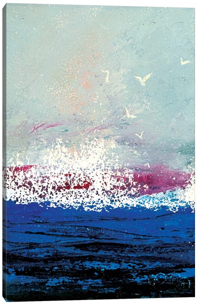 The Blue Sea Canvas Art Print - Valeria Luchistaya